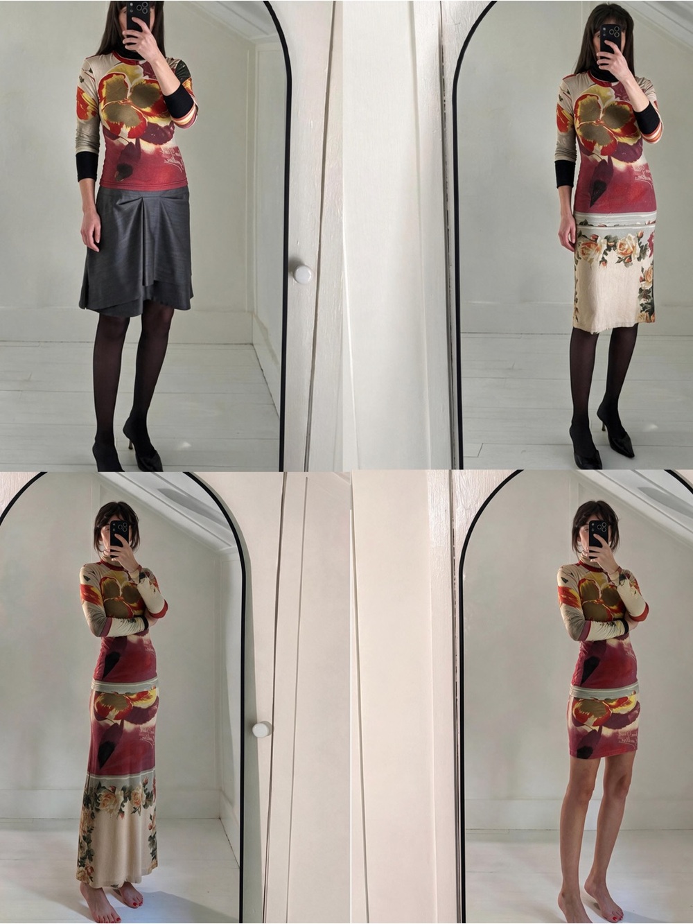 Rare Jean Paul Gaultier Modular Jersey Two-Piece Set - Picture 2 of 15